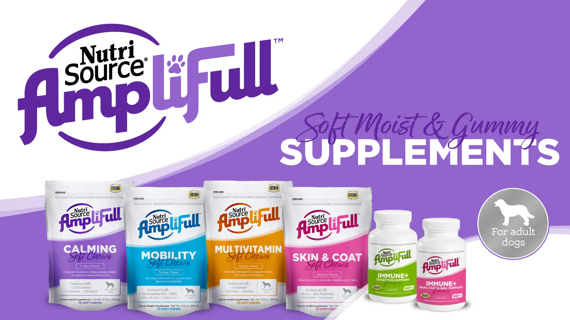 NutriSource AmpliFull Soft Moist & Gummy Suuplements