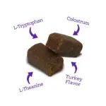 L-Tryptophan, Colostrum, L-Theanine and Turkey Flavor included in the Calming Soft Chews