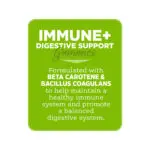 IMMUNE+ DIGESTIVE SUPPORT Gummies - Formulated with Beta Carotene & Bacillus Coagulans to help maintain a healthy immune system and promote a balanced digestive system.