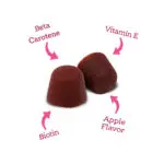 Betacaroteno, vitamina E, biotina y sabor a manzana