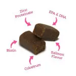 Zinc Proteinate, EPA & DHA, Biotin, Colostrum, and Salmon Flavor