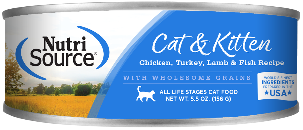 Chicken Turkey Lamb Fish Wet Cat Food NutriSource Pet Foods