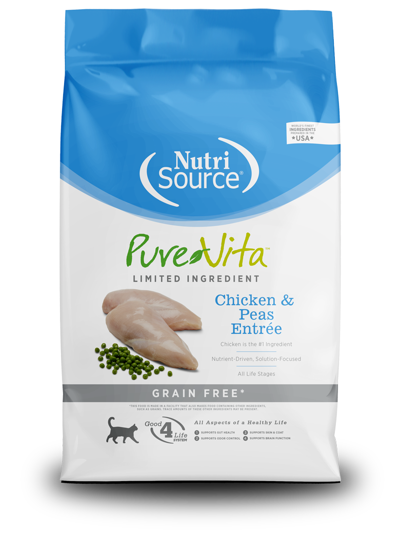 PureVita Cat Chicken & Peas Entree