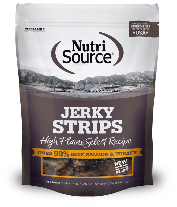 NutriSource Jerky Strips - High Plains Select Recipe