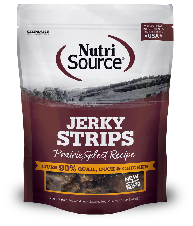 NutriSource Jerky Strips - Prairie Select Recipe