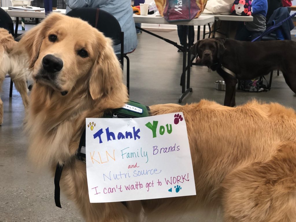 Rocket with Thank You sign to KLN Family Brands and NutriSource