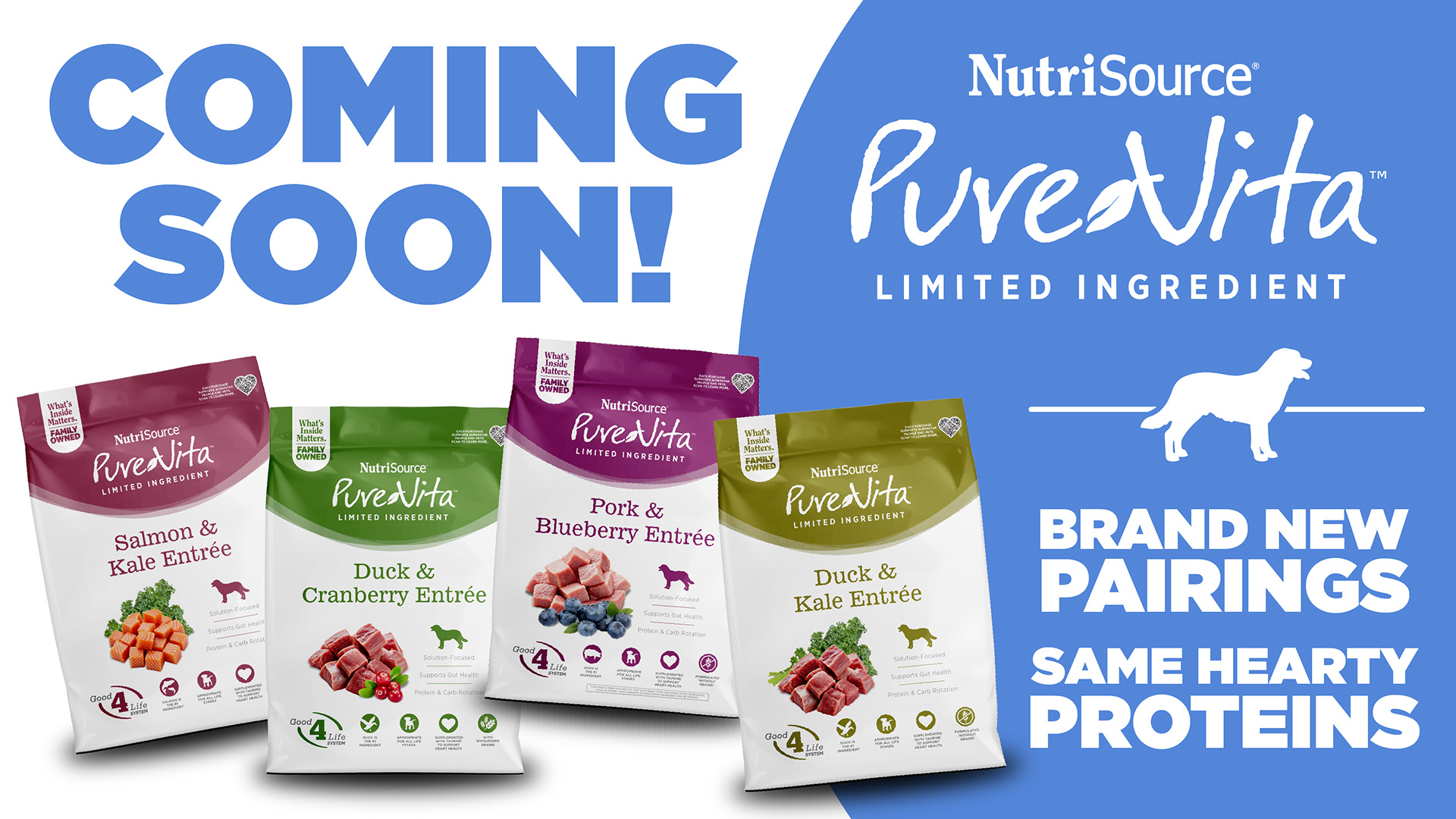 COMING SOON! - PureVita - Brand New Pairings, Same Hearty Proteins!