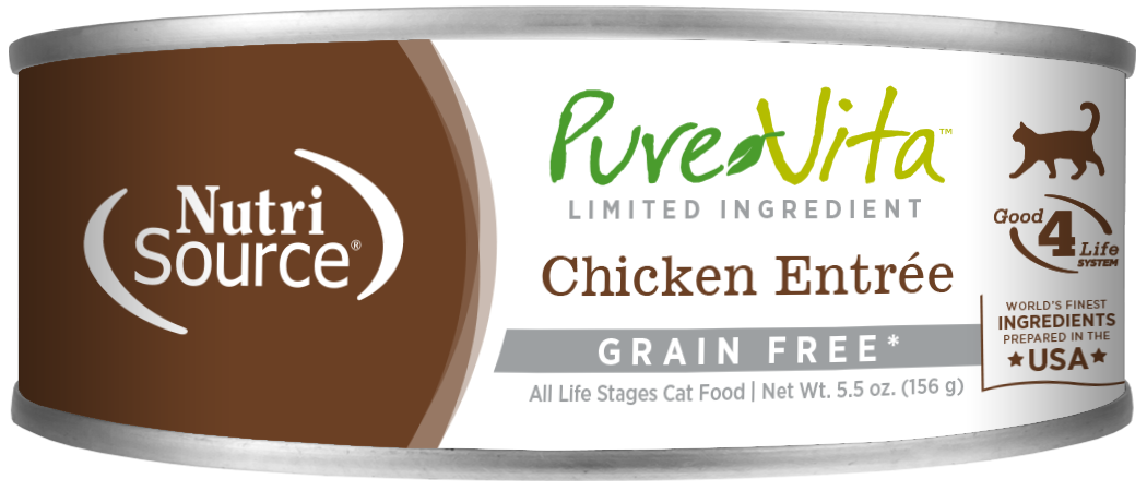 Chicken Grain Free Wet Cat Food PureVita NutriSource Pet Foods