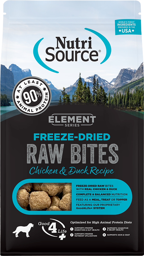 Element Series Freeze-Dried Raw Bites, Chicken & Duck Recipe