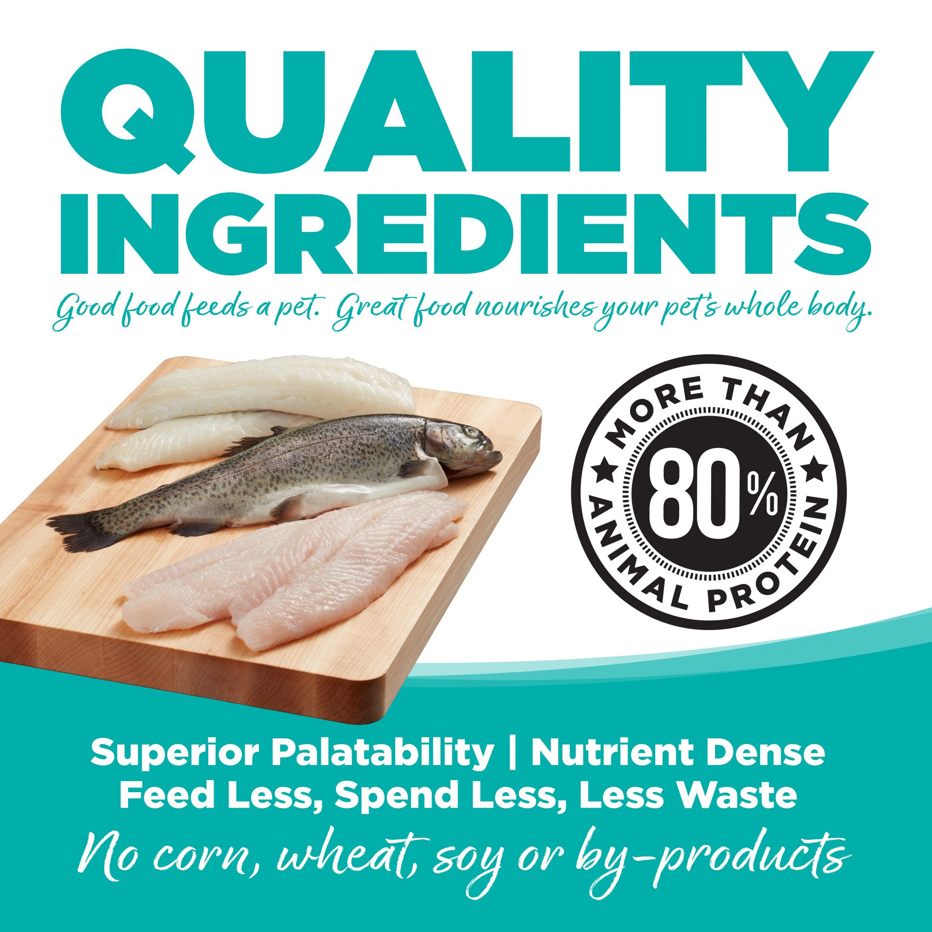 QUALITY INGREDIENTS: Good food feeds a pet. Great food nourishes your pet's whole body.
